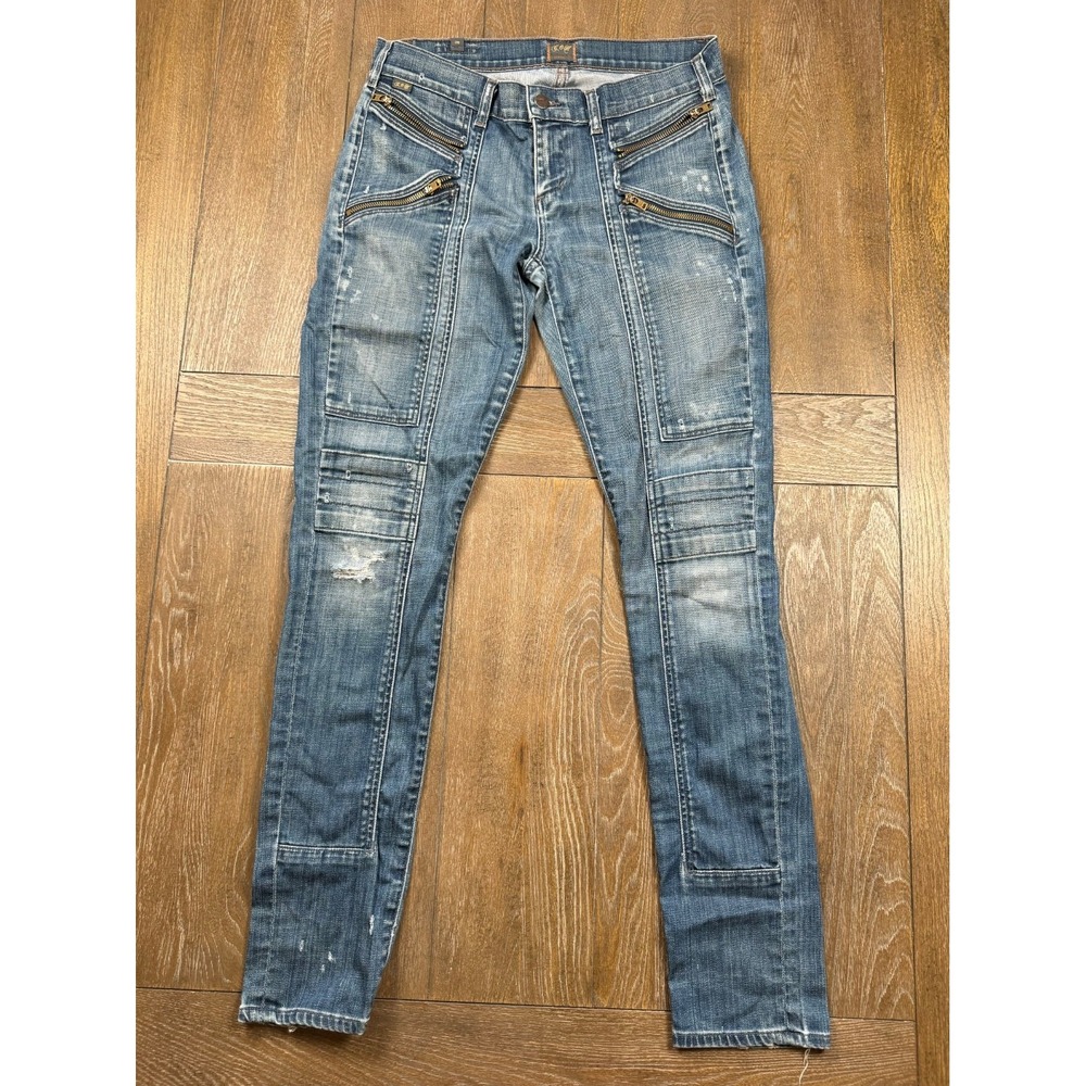 Citizens of Humanity  29 Y2K  Jerome Dahan  Era Moto  Distressed Skinny COH 3197